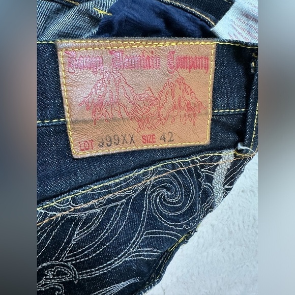 RMC rangy mountain company jeans men’s 42 SyncBlue design Tokyo Japan red monkey - Picture 10 of 14